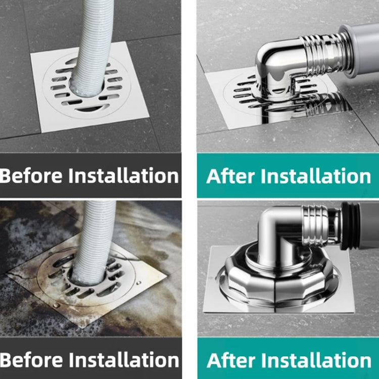 Three Head Washing Machine Floor Drain Joint Pipe Connector, Spec: B1 by bashfashion