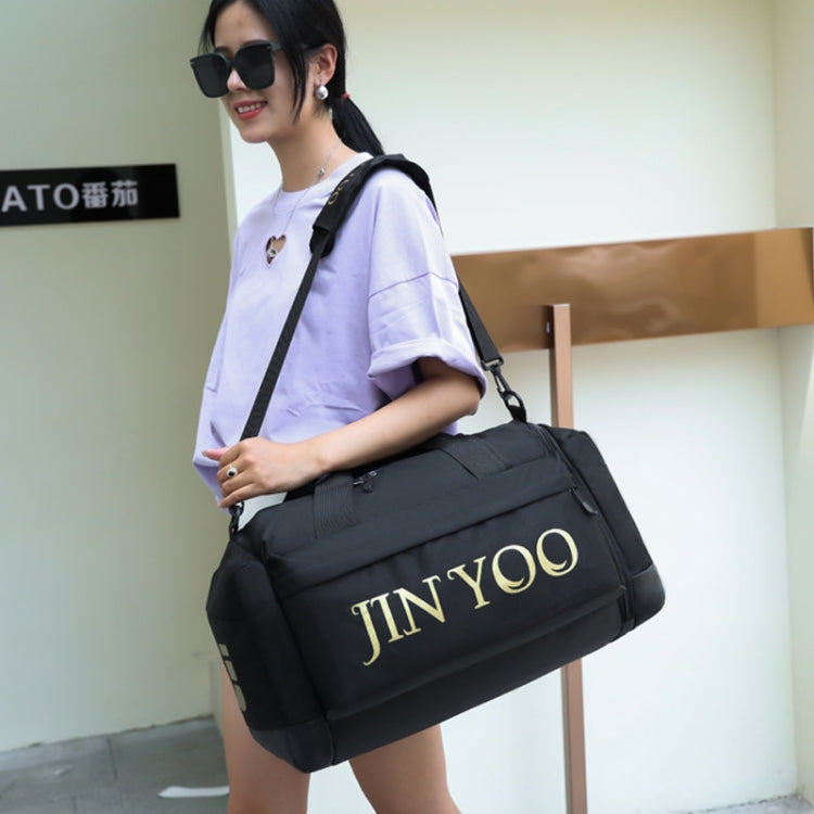 Waterproof Large-capacity Travel Bag Dry and Wet Separation Sports Bag(Beige) by bashfashion