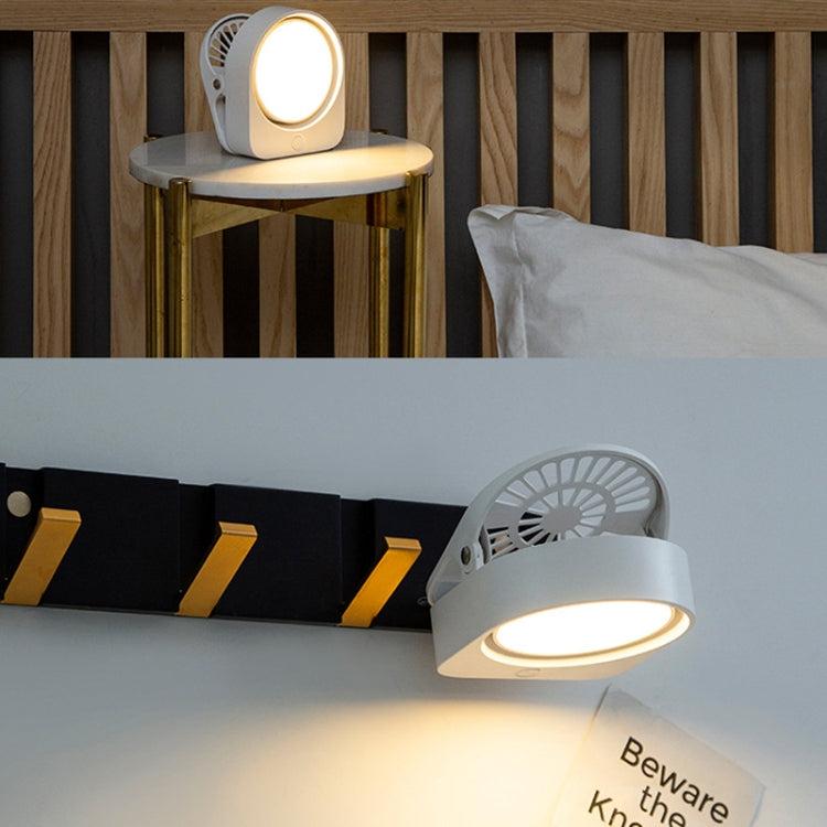 Eye-care Study Desk Lamp Dormitory Bedside Reading Rechargeable Clip-On Night Lamp(White) by bashfashion