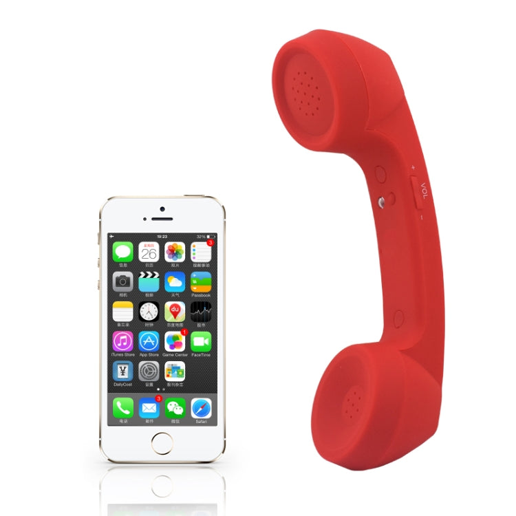 Bluetooth Wireless Connection Retro Microphone External Mobile Phone Handset(Red) by bashfashion