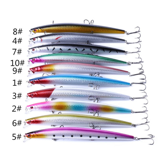 HENGJIA MI101 18cm 26g Long-distance Casting Sea Fishing Fake Lures Minnow Baits, Color: 10 by HENGJIA