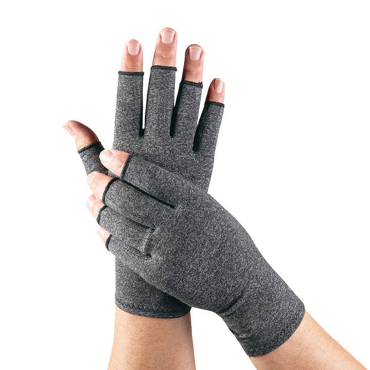 Outdoor Half Finger Joint Care Compression Cycling Gloves, Size: M(Gray) by bashfashion