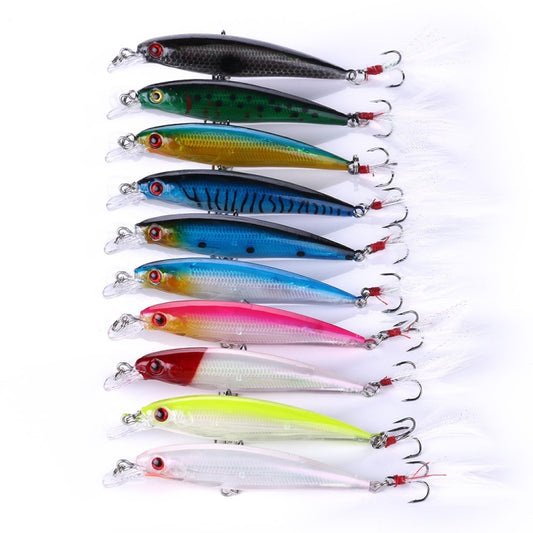 HENGJIA MI094 Simulation Laser Fake Lures Minnow Fishing Baits, Color: 7 by HENGJIA