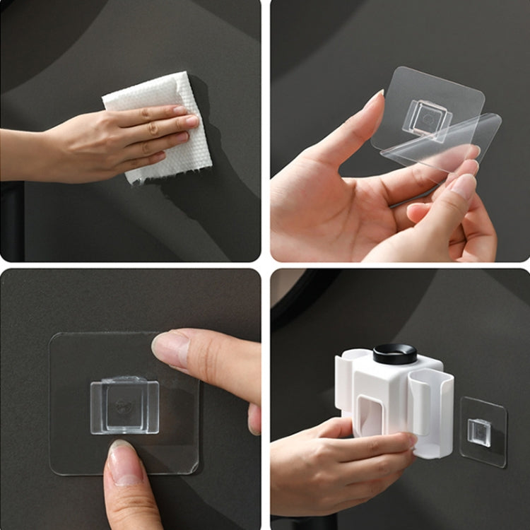 Electric Toothbrush Holder Automatic Toothpaste Squeezer Bathroom Wall Mounted Toothpaste Holder(White) by bashfashion