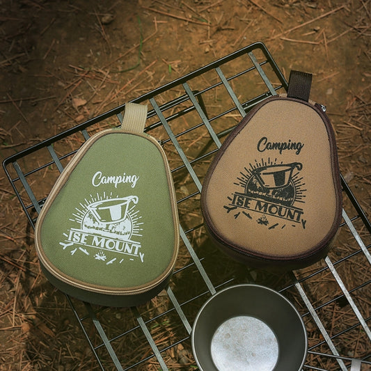 ISE MOUNT Outdoor Camping Syrah Bowl Storage Bag Large Capacity Camping Tote(Green) by ISE MOUNT