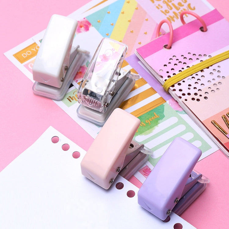 kw-trio 92A0 10 Pages Single Hole Mini Loose Leaf Puncher(Pink) by kw-trio