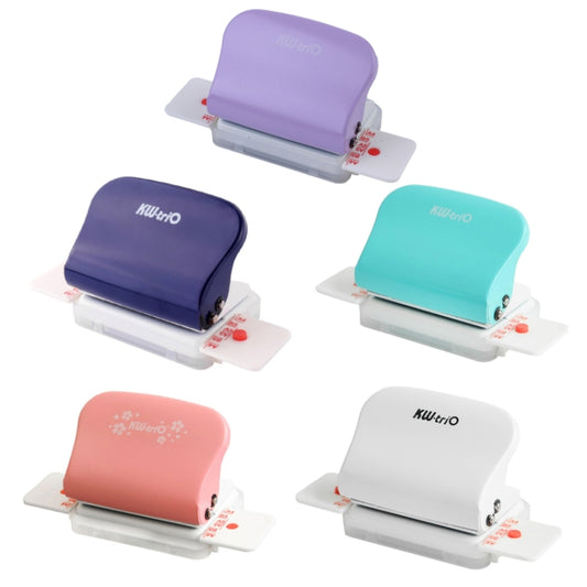 KW-TRIO 99h9 6 Holes A4 B5 Student Handmade Paper Hole Puncher(White) by KW-TRIO