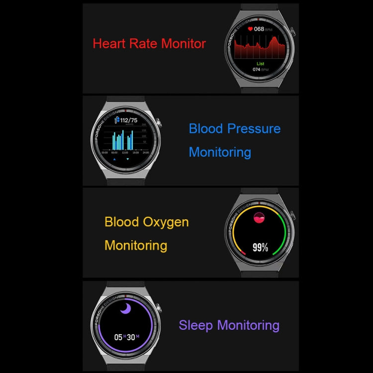 ST5 MAX 1.45 Inch Smart Recording Waterproof Sports Watch Voice Broadcast Calling Watch(Black) by bashfashion