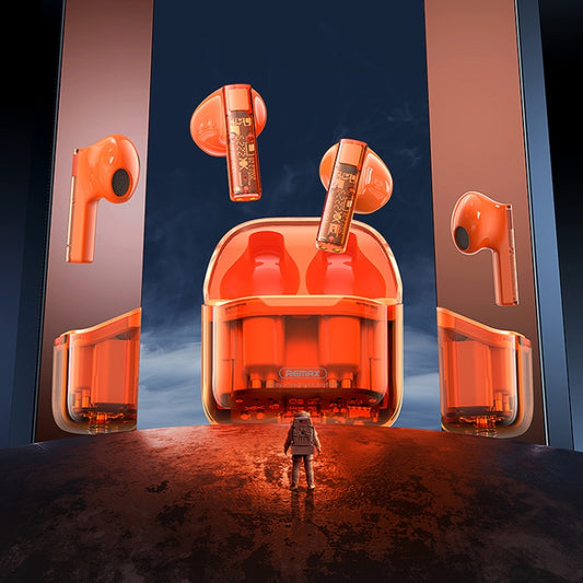 REMAX CozyBuds 6C TWS Transparent Cabin Low Delay Wireless Bluetooth Headset(Black) by REMAX