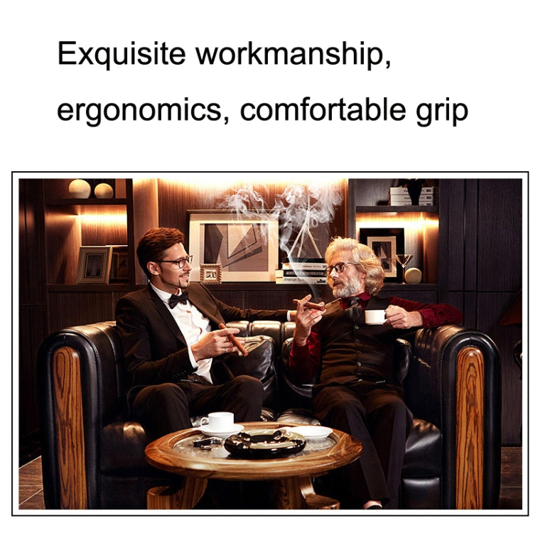 2pcs Portable Stainless Steel V Shaped Plastic Cigar Cutter Opening Hole(Black) by bashfashion