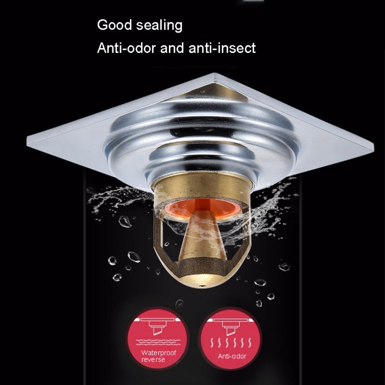 VP403 Thickened Electroplating Stainless Steel Floor Drain(Chrome Plated With 5.5 Anti-odor Copper Core) by bashfashion