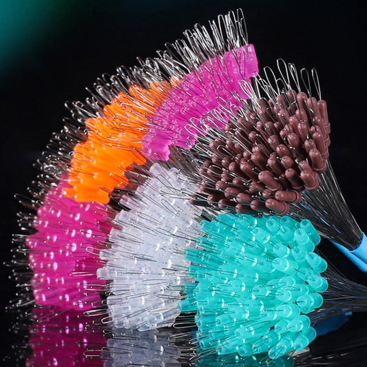 5sets/500pcs Space Bean Positioning Rod Slightly Bean Fishing Gear Supplies, Size: S(Spot Transparent Unloading) by bashfashion