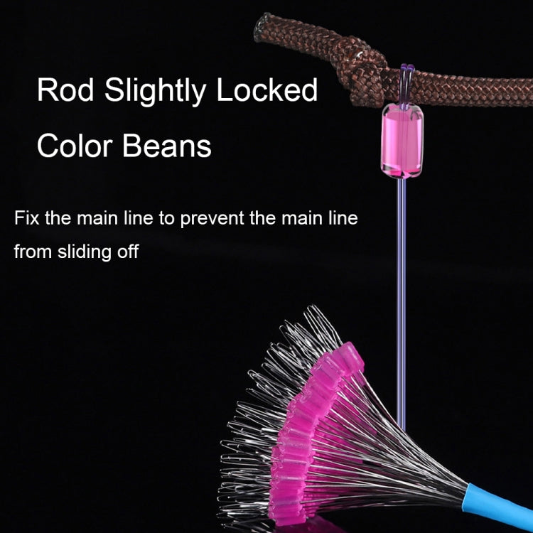 5sets/500pcs Space Bean Positioning Rod Slightly Bean Fishing Gear Supplies, Size: L(Orange T-shaped) by bashfashion