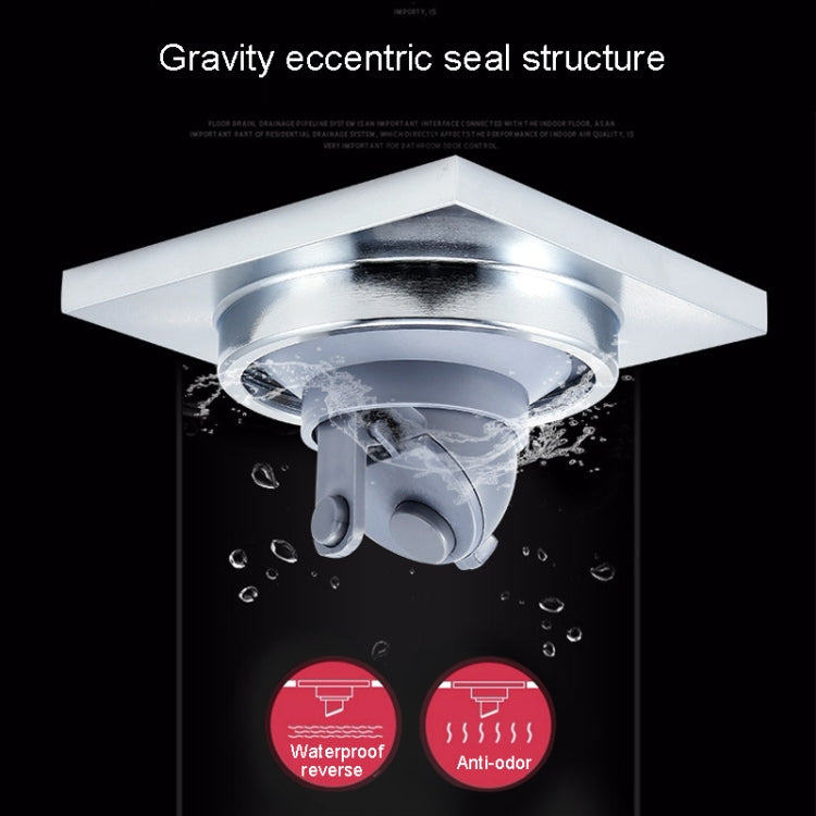 Full Copper Odor Proof Floor Drain, Style: K7003 Chrome Plated Single Use+Magnetic Suspension by bashfashion