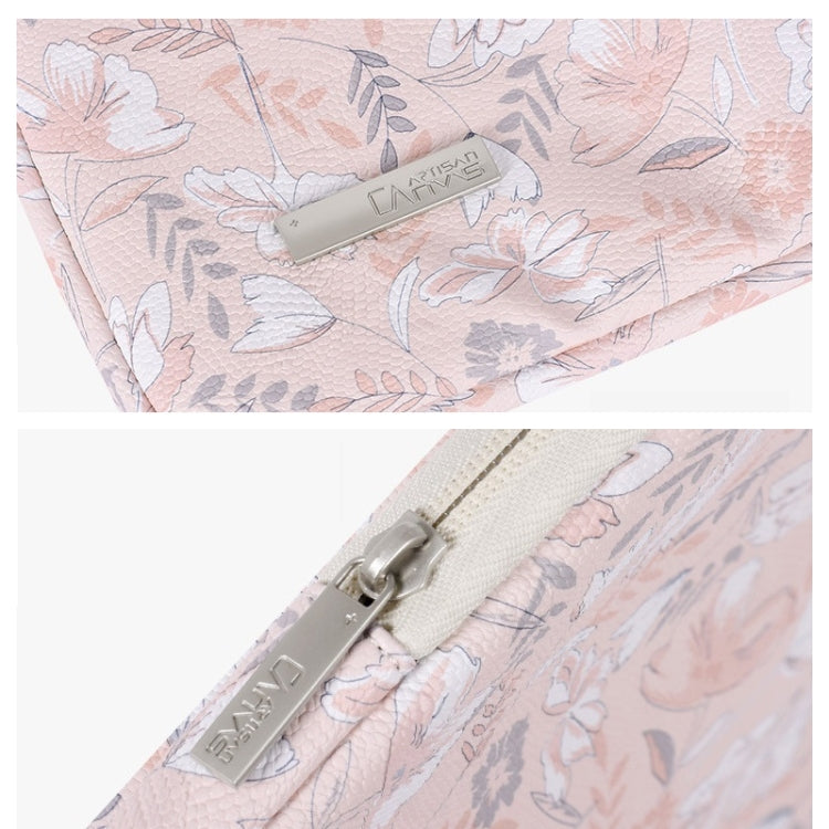 G4-89 PU Laptop Case Tablet Sleeve Bag with Telescoping Handle, Size: 14 Inch(Light Pink) by bashfashion