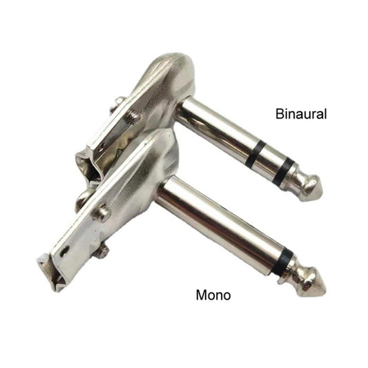 10pcs 6.35mm Right Angle Guitar Plug Audio Microphone Amplifier Connector, Specification: Mono by bashfashion