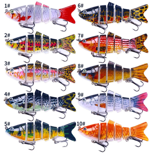 HENGJIA JM061 Multi-segment Fish Bionic Lure Submerged Lures, Size: 10cm 18g(2) by HENGJIA