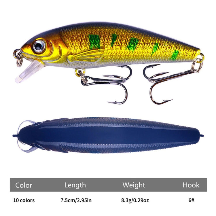 HENGJIA MI158 Floating Mino Bionic Lures, Color: 10 by HENGJIA