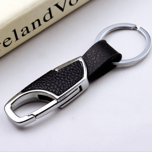 3pcs Men Car PU+Metal Keychain Waist Hanging Key Ring(2.3x9cm) by bashfashion
