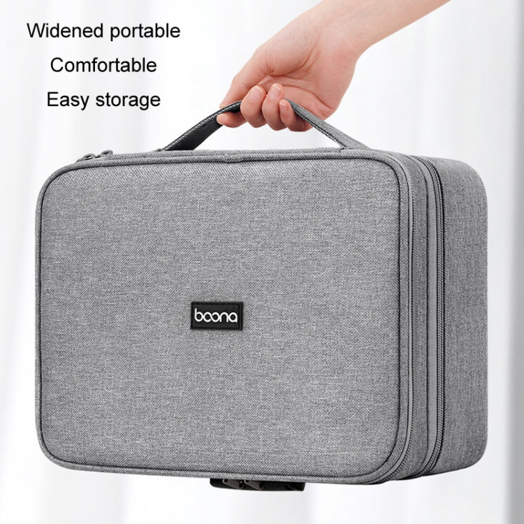 Baona BN-B013 Stamp Business License Organizer With Combination Lock(Grey) by Baona