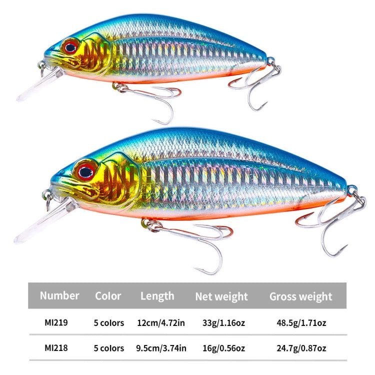 HENGJIA Long-distance Casting Sinking Minnow False Bait, Size: 9.5cm 15g(Sky Blue) by HENGJIA