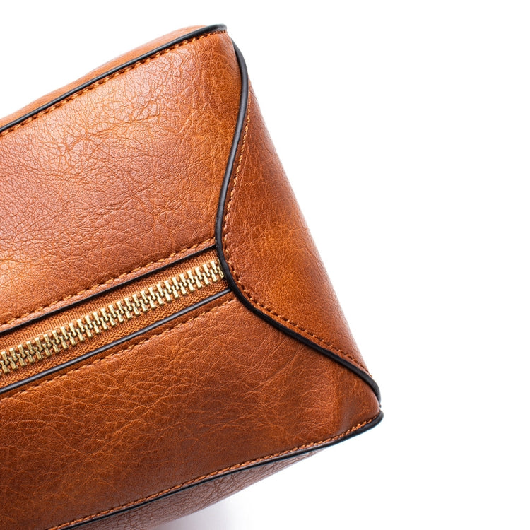 7871 Large Capacity Adjustable Leather Tote Bag Multi-compartment Shoulder Bag, Color: Brown by bashfashion
