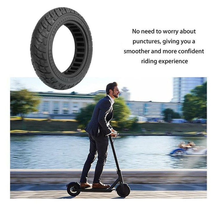 For Ninebot Max G30 10 X 2.5 Inch (60/70-6.5) Scooter Solid Rubber Tire Black by bashfashion
