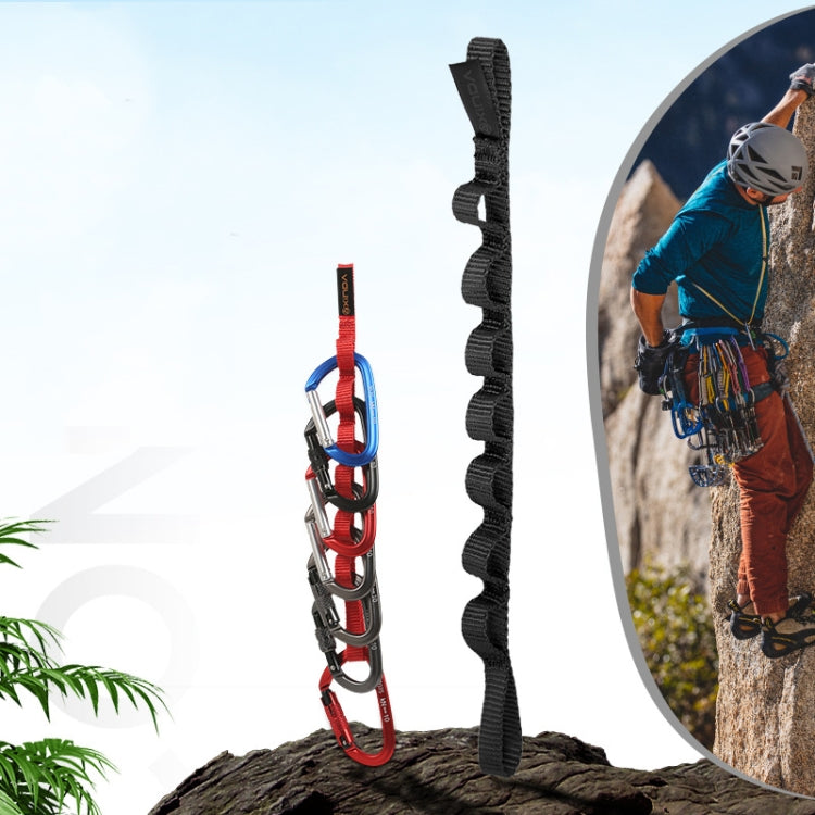 XINDA Outdoor Climbing Daisy Chain Rope Sling Strap Rappelling Downhill 52cm Black by XINDA