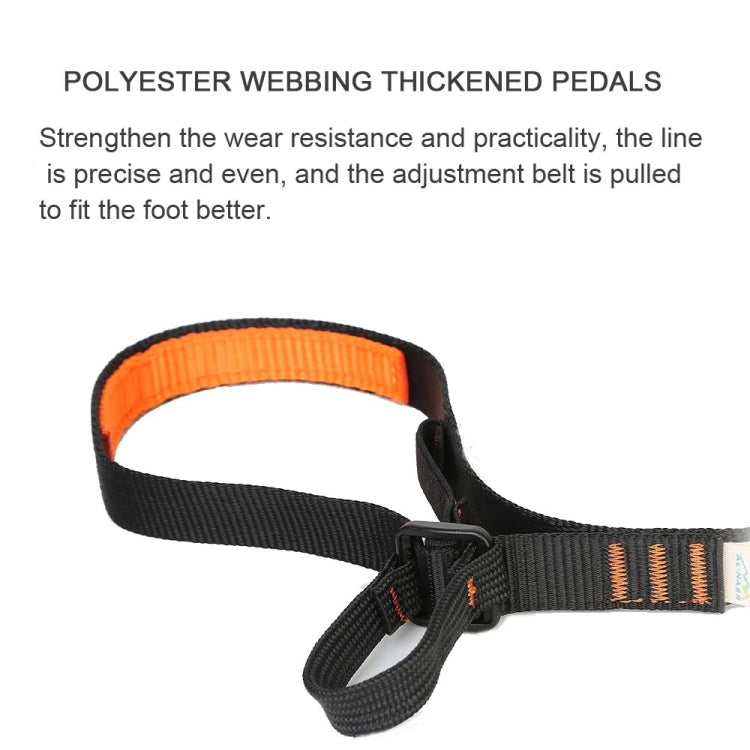 XINDA Rock Climb Mountaineering Equipment Polyester Climbing Foot Padel Belt Ascending Device Band(Adjustable 80-133cm) by XINDA