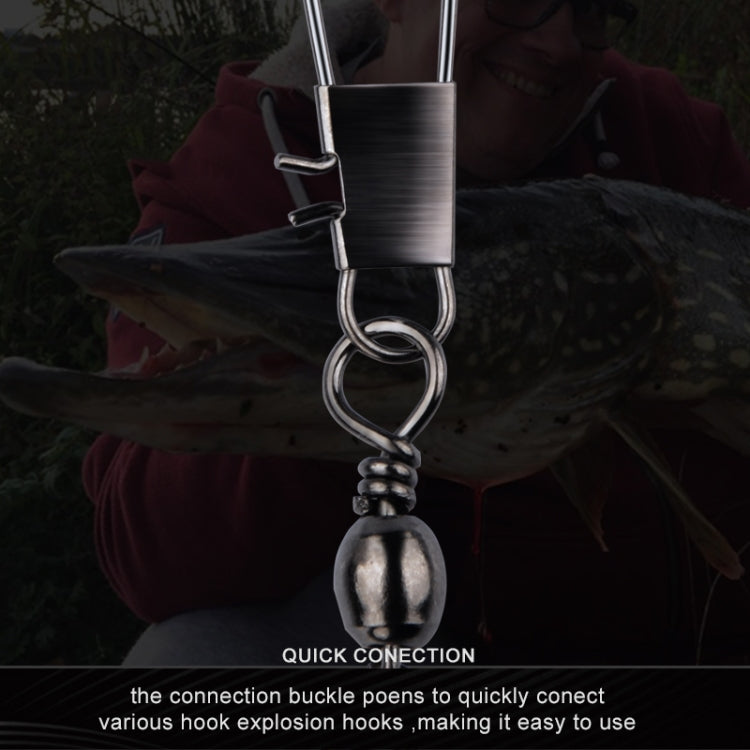 HENGJIA SS007 50pcs/bag B-pin Connector 8 Shape Swivel Loop Accessories, Specification: 3+4B (49mm) by HENGJIA