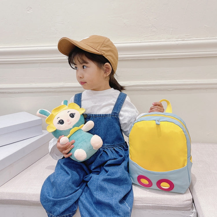 Kindergarten School Bag Plush Toy Children Cute Cartoon Backpack(Bunny Pink) by bashfashion