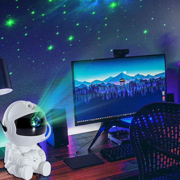 USB Astronaut Shape Colorful LED Laser Star Projection Light(Guitar) by bashfashion