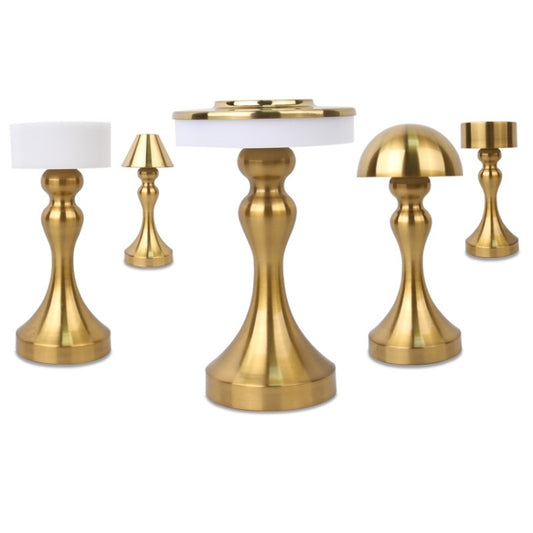 Retro Bar USB Rechargeable Metal Touch Desk Lamp, Specification: Gold(C Model) by bashfashion