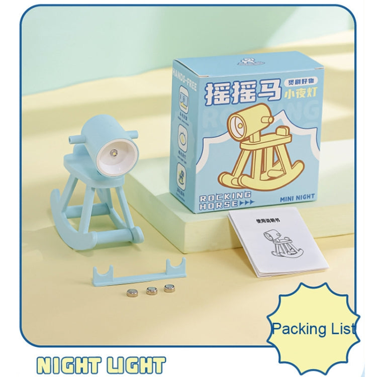 TL28 Trojan Horse Shape Mini Night Light LED Cartoon DIY Atmosphere Table Lamp(Blue) by bashfashion