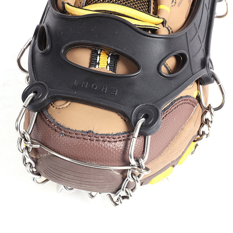 F13-3 13 Teeth Children Mountaineering Non-slip Shoe Cover Ice and Snow Anti-slip Ice Claws(Black) by bashfashion