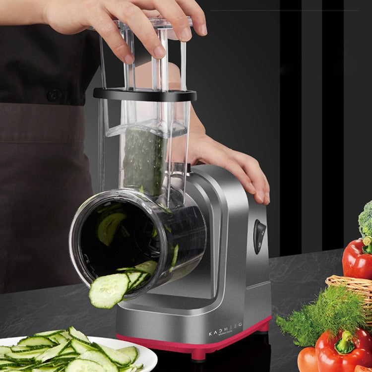 Kacheeg Electric Vegetable Cutter Multifunctional Automatic Slicer, CN Plug, Style: With 3 Knives by Kacheeg