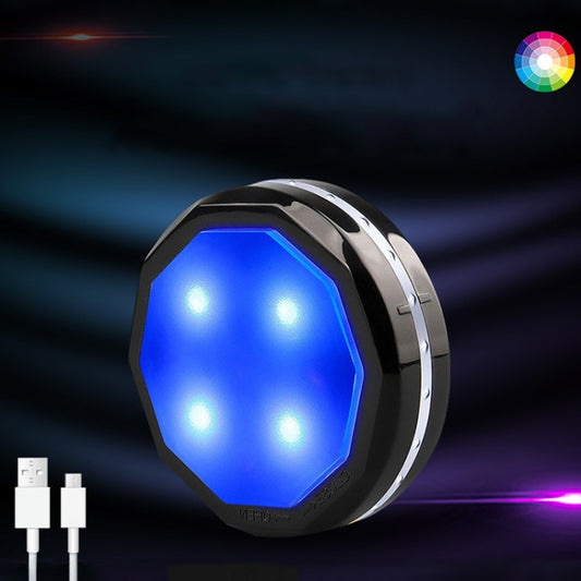 TL004-RGB USB Charging RGB Light Effect Ambient Light with Remote Control(Black Gold Edge) by bashfashion