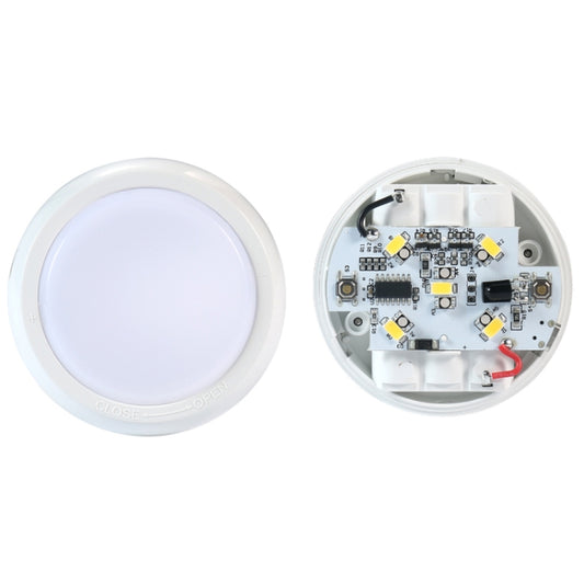 Ambience Pat Light Bedside Eye Protection Night Light, Color: White Light Battery(1pcs No Remote Control) by bashfashion