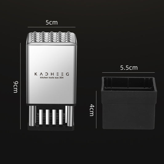 Kacheeg Stainless Steel Steak Tenderizer Double-sided Meat Looper, Style: Without Handle by Kacheeg