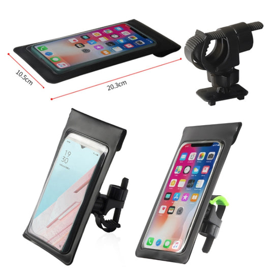 Outdoor Cycling Mobile Phone Navigation Waterproof Bracket(Black) by bashfashion