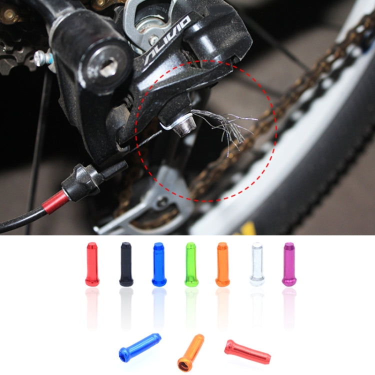 50pcs Mountain Road Bicycle Aluminum Alloy Brake Shifting Cable Core Cap(Random Color Delivery) by bashfashion