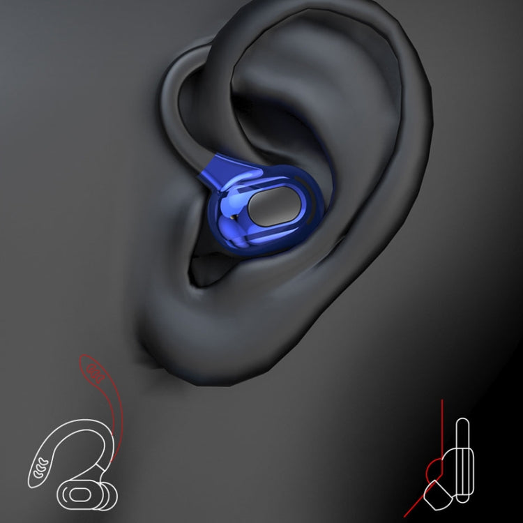 F8 Hanging Ear Stereo Wireless Bluetooth Earphones With Charging Bin(Green Double Ear) by bashfashion