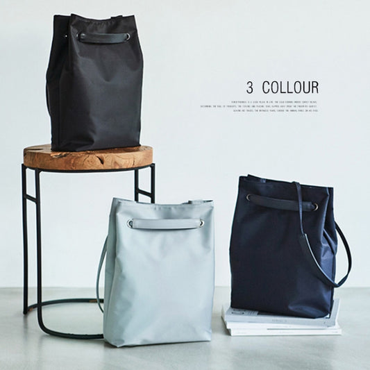 For Apple Macbook Shoulder / Handheld / Messenger Computer Bag, Size: Small(Navy+Black PU Power Bag) by bashfashion