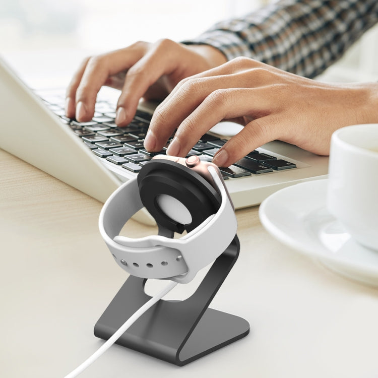 AhaStyle ST03 For Apple Watch Series Aluminum Alloy Stand Base(Silver) by AhaStyle