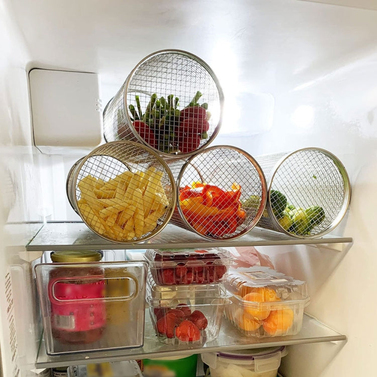 Outdoor Stainless Steel Barbecue Cage BBQ Round Mesh Tube 30cm With Hook by bashfashion