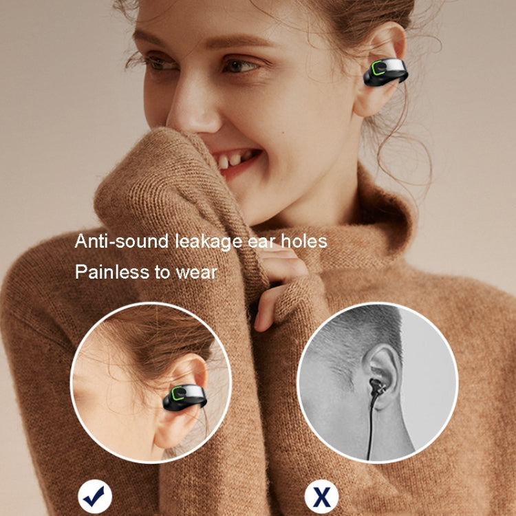 GD28 IPX4 Waterproof Single-ear Lightweight Clip Ear Bluetooth Earphone(White) by bashfashion