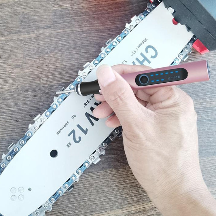 SNJ-3681 Mini Engraving Pen Wireless Polishing Electric Grinder, Style: Rose Gold+Grinding Head+Cutting Blade+Carving Stencil by bashfashion