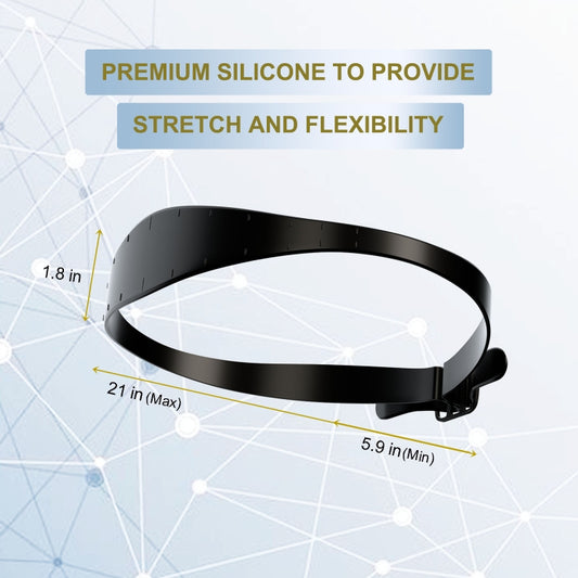 GO042 Adjustable Haircut Trimmer Ruler Neck Hair Trimmer Strap Shaving Styling Template(Red) by bashfashion