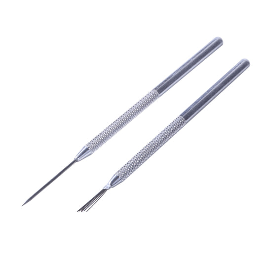 5pcs Ceramic Aluminum Rod Puncher DIY Clay Art Supplies(Texture Brush) by bashfashion