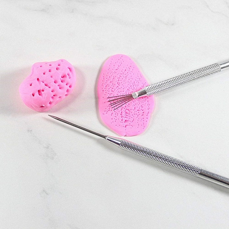 5pcs Ceramic Aluminum Rod Puncher DIY Clay Art Supplies(Seven Needles) by bashfashion